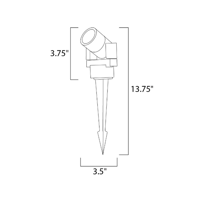 ET2 E41350 Alumilux Landscape 1-lt 14" Tall LED Path Light