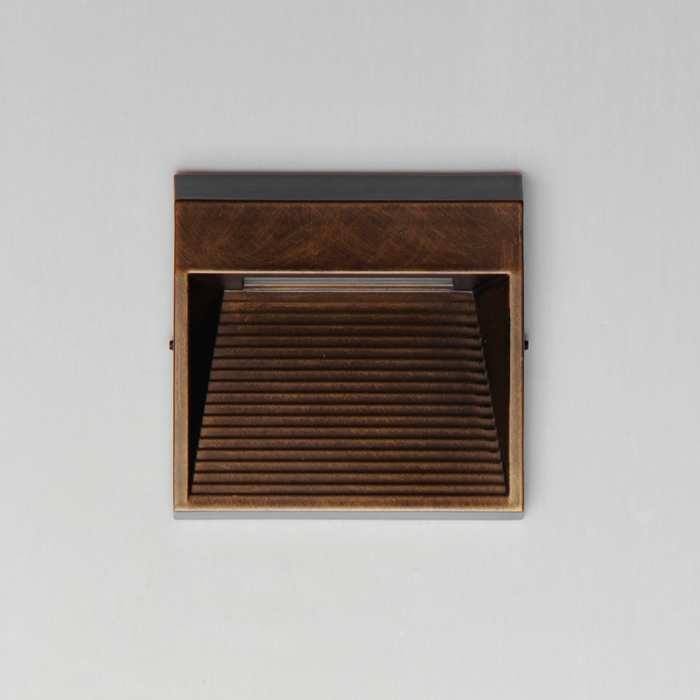 ET2 E41552 Steppes 1-lt 5" LED Outdoor Wall Sconce - Antique Bronze