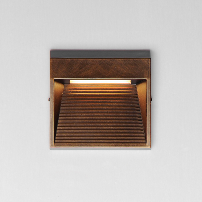 ET2 E41552 Steppes 1-lt 5" LED Outdoor Wall Sconce - Antique Bronze