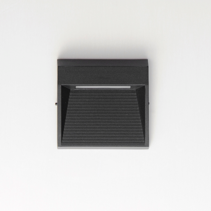 ET2 E41552 Steppes 1-lt 5" LED Outdoor Wall Sconce - Black