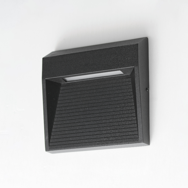 ET2 E41552 Steppes 1-lt 5" LED Outdoor Wall Sconce - Black