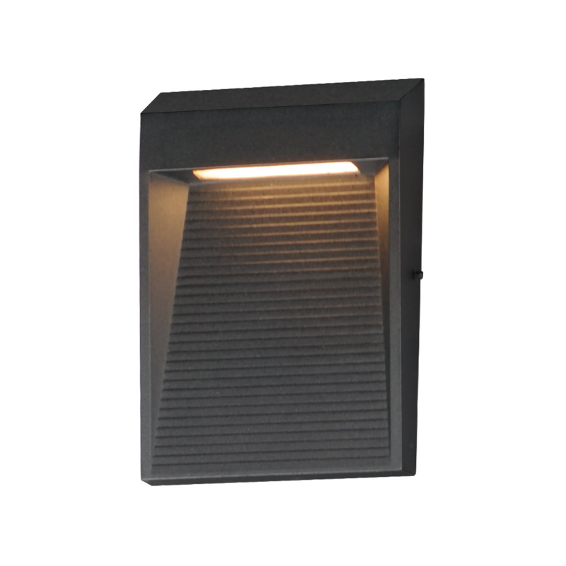 ET2 E41554 Steppes 1-lt 7" Tall LED Outdoor Wall Sconce - Black