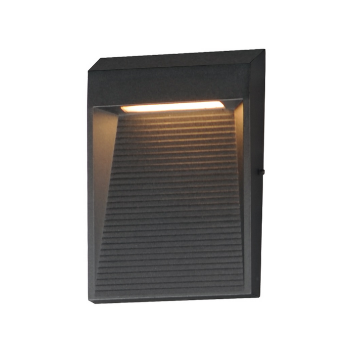 ET2 E41554 Steppes 1-lt 7" Tall LED Outdoor Wall Sconce - Black