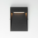 ET2 E41554 Steppes 1-lt 7" Tall LED Outdoor Wall Sconce - Black
