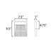 ET2 E41556 Steps 1-lt 10" Tall LED Outdoor Wall Sconce