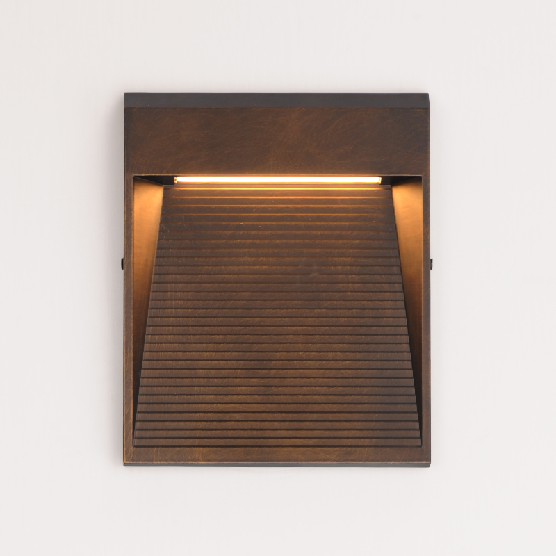 ET2 E41556 Steps 1-lt 10" Tall LED Outdoor Wall Sconce - Antique Bronze