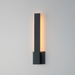 ET2 E42341 Alumilux Line 1-lt 18" Tall LED Outdoor Wall Sconce, 5CCT Selectable - Black