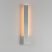 ET2 E42341 Alumilux Line 1-lt 18" Tall LED Outdoor Wall Sconce, 5CCT Selectable - Satin Aluminum