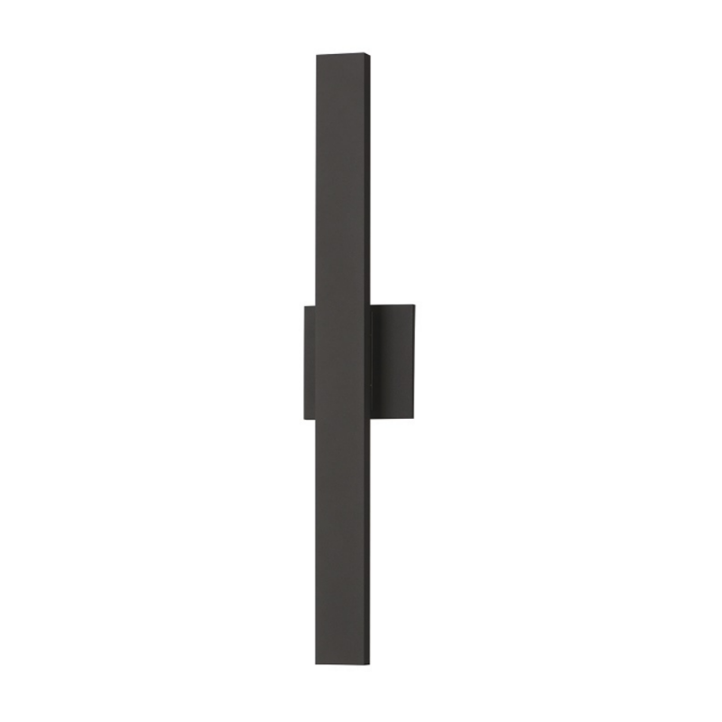 ET2 E42342 Alumilux Line 2-lt 24" Tall LED Outdoor Wall Sconce, CCT Selectable - Architectural Bronze