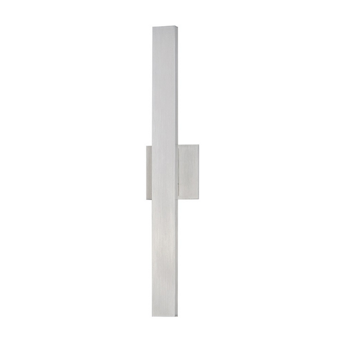 ET2 E42342 Alumilux Line 2-lt 24" Tall LED Outdoor Wall Sconce, CCT Selectable - Satin Aluminum
