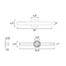 ET2 E42342 Alumilux Line 2-lt 24" Tall LED Outdoor Wall Sconce, CCT Selectable