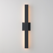 ET2 E42342 Alumilux Line 2-lt 24" Tall LED Outdoor Wall Sconce, CCT Selectable - Black
