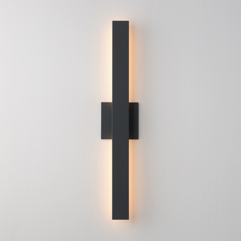 ET2 E42342 Alumilux Line 2-lt 24" Tall LED Outdoor Wall Sconce, CCT Selectable - Black