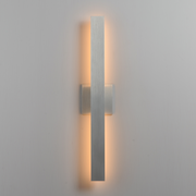 ET2 E42342 Alumilux Line 2-lt 24" Tall LED Outdoor Wall Sconce, CCT Selectable - Satin Aluminum