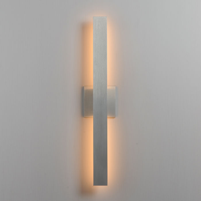 ET2 E42342 Alumilux Line 2-lt 24" Tall LED Outdoor Wall Sconce, CCT Selectable - Satin Aluminum