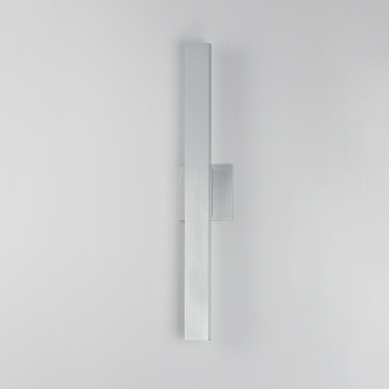 ET2 E42342 Alumilux Line 2-lt 24" Tall LED Outdoor Wall Sconce, CCT Selectable - Satin Aluminum
