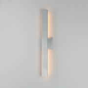 ET2 E42342 Alumilux Line 2-lt 24" Tall LED Outdoor Wall Sconce, CCT Selectable - Satin Aluminum