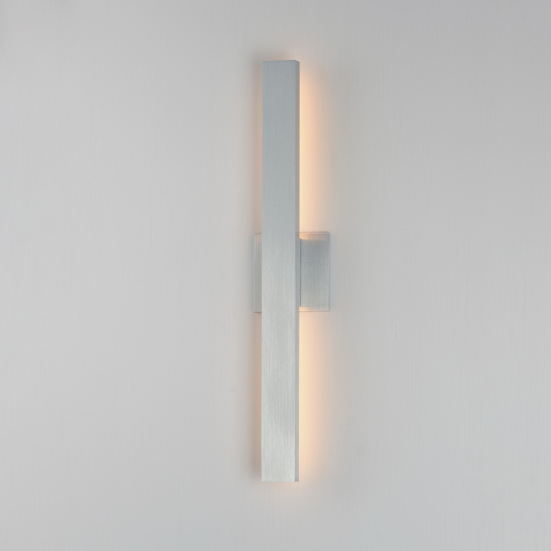 ET2 E42342 Alumilux Line 2-lt 24" Tall LED Outdoor Wall Sconce, CCT Selectable - Satin Aluminum