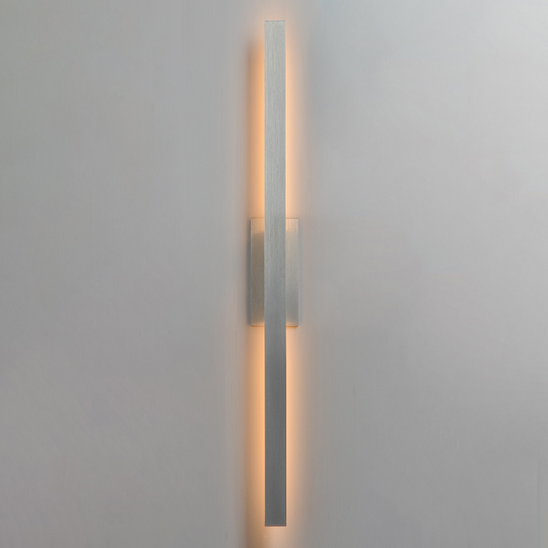 ET2 E42344 Alumilux Line 2-lt 51" Tall LED Outdoor Wall Sconce, CCT Selectable - Satin Aluminum