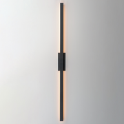 ET2 E42348 Alumilux Line 2-lt 96" Tall LED Outdoor Wall Sconce, 5CCT Selectable - Black