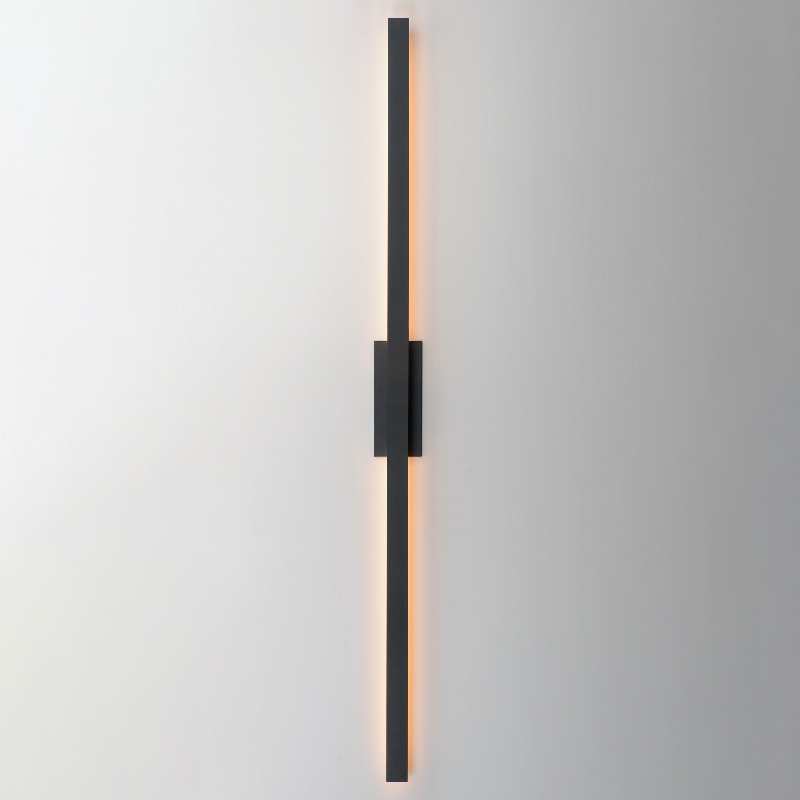 ET2 E42348 Alumilux Line 2-lt 96" Tall LED Outdoor Wall Sconce, 5CCT Selectable - Black