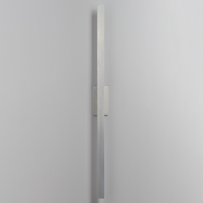 ET2 E42348 Alumilux Line 2-lt 96" Tall LED Outdoor Wall Sconce, 5CCT Selectable - Satin Aluminum