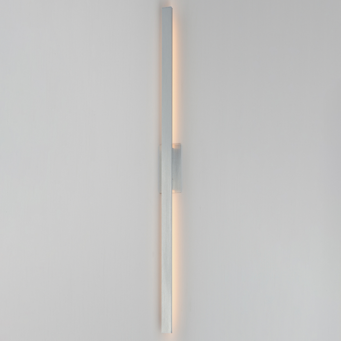 ET2 E42348 Alumilux Line 2-lt 96" Tall LED Outdoor Wall Sconce, 5CCT Selectable - Satin Aluminum