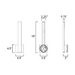 ET2 E42361 Alumilux Sideline 2-lt 18" Tall LED Outdoor Wall Sconce