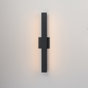ET2 E42362 Alumilux Sideline 2-lt 24" Tall LED Outdoor Wall Sconce - Black