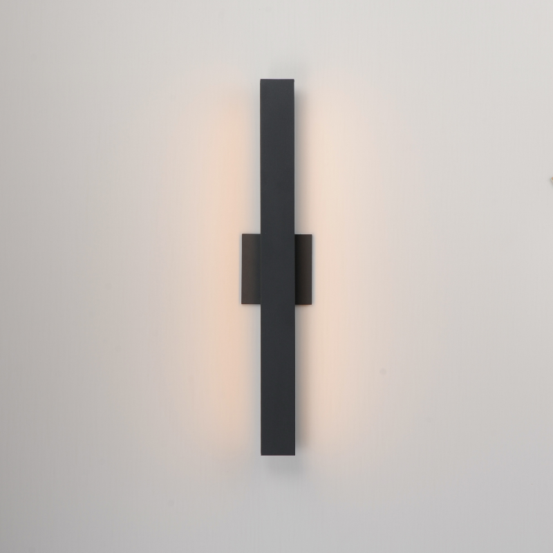 ET2 E42362 Alumilux Sideline 2-lt 24" Tall LED Outdoor Wall Sconce - Black
