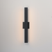 ET2 E42362 Alumilux Sideline 2-lt 24" Tall LED Outdoor Wall Sconce - Black