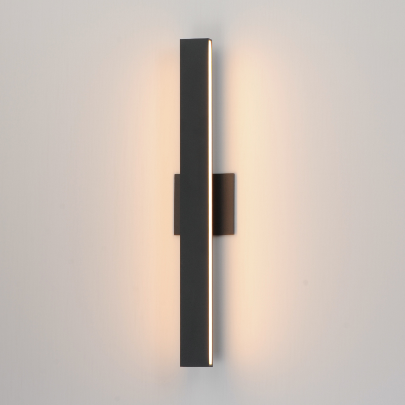 ET2 E42362 Alumilux Sideline 2-lt 24" Tall LED Outdoor Wall Sconce - Black