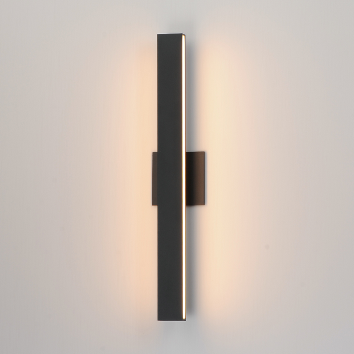 ET2 E42362 Alumilux Sideline 2-lt 24" Tall LED Outdoor Wall Sconce - Black