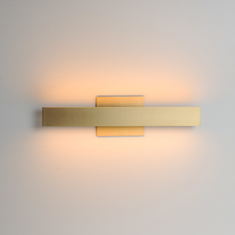 ET2 E42661 Alumilux Sideline 2-lt 18" LED Bath Vanity, 5CCT Selectable - Satin Brass