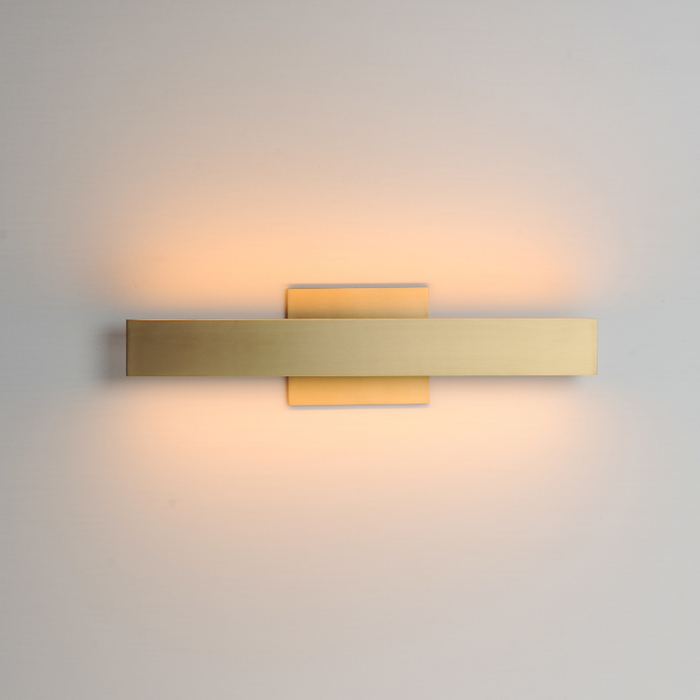 ET2 E42661 Alumilux Sideline 2-lt 18" LED Bath Vanity, 5CCT Selectable - Satin Brass