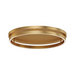 ET2 E52720 Groove 1-lt 24" LED Flush Mount, 5CCT Selectable - Gold