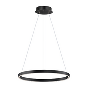 ET2 E52724 Groove 1-lt 24" LED Pendant, 5CCT Selectable - Black