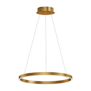 ET2 E52724 Groove 1-lt 24" LED Pendant, 5CCT Selectable - Gold