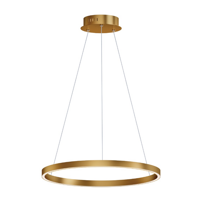 ET2 E52724 Groove 1-lt 24" LED Pendant, 5CCT Selectable - Gold