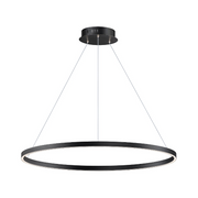 ET2 E52728 Groove 1-lt 40" LED Pendant, 5CCT Selectable - Black