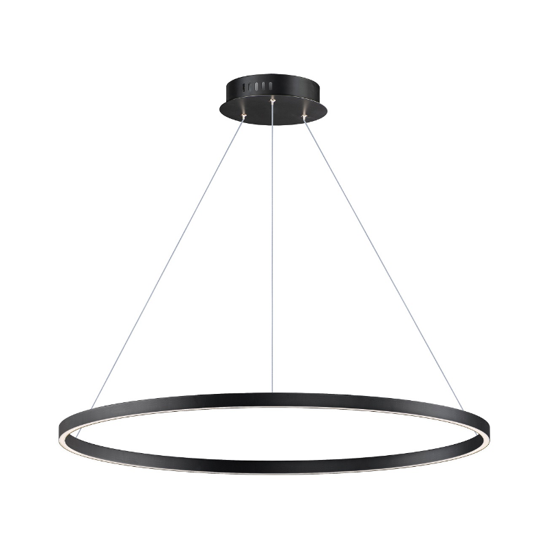 ET2 E52728 Groove 1-lt 40" LED Pendant, 5CCT Selectable - Black