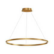 ET2 E52728 Groove 1-lt 40" LED Pendant, 5CCT Selectable - Gold