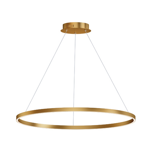 ET2 E52728 Groove 1-lt 40" LED Pendant, 5CCT Selectable - Gold