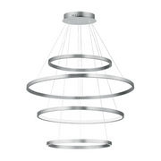 ET2 E52729 Groove 4-lt 40" LED Pendant, 5CCT Selectable - Brushed Aluminum