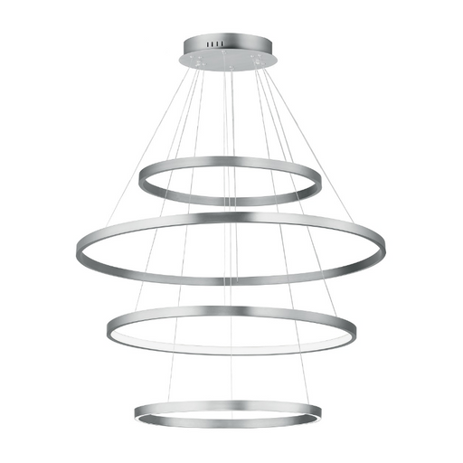 ET2 E52729 Groove 4-lt 40" LED Pendant, 5CCT Selectable - Brushed Aluminum