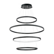 ET2 E52729 Groove 4-lt 40" LED Pendant, 5CCT Selectable - Black
