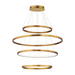 ET2 E52729 Groove 4-lt 40" LED Pendant, 5CCT Selectable - Gold