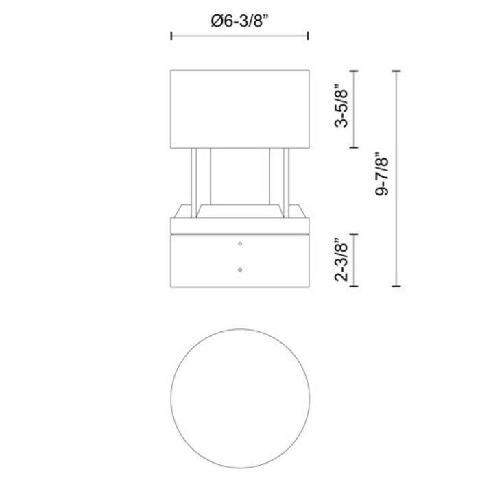 Kuzco EB40910 Novato 1-lt 10" Tall LED Bollard