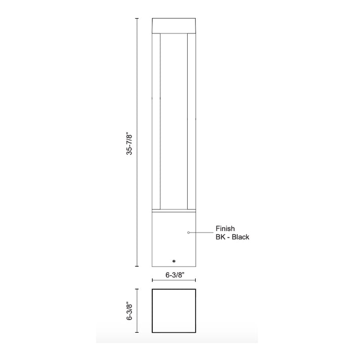 Kuzco EB42936-UNV Napa 36" Tall LED Bollard