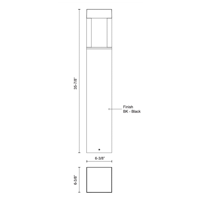 Kuzco EB43036-UNV Sonoma 36" Tall LED Bollard